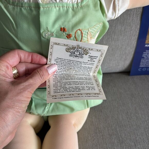 Cabbage Patch Kids Little People Red Hair Boy Birth Certificate Adoption Papers - Picture 4 of 16